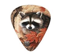 Set di 12 plettri per ukulele, basso, chitarra elettrica e acustica, da avere per chitarre, musicisti, raggruppamento nella buca dell'albero autunnale