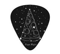 Set di 12 plettri per ukulele, basso, chitarra elettrica e acustica, da avere per chitarre, suonatori di pizza, costellazione della pizza