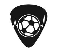 Set di 12 plettri per ukulele, basso, chitarra elettrica e acustica, da avere per chitarristi, con scritta "I Love Soccer