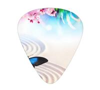 Set di 12 plettri per ukulele, basso, chitarra elettrica e acustica, da avere per chitarristi, design zen farfalla