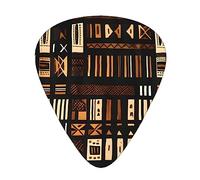 Set di 12 plettri per ukulele, basso, chitarra elettrica e acustica, ideali per chitarristi e chitarre, tribali africani