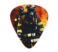 Set di 12 plettri per ukulele, basso, chitarra elettrica e acustica, per chitarre, giocatori, vigili del fuoco