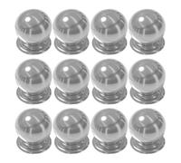 Set di 12 pratici e robusti pomelli in lega di alluminio per armadietti a foro singolo, accessori per la decorazione di casa e ufficio, maniglia decorativa per interni