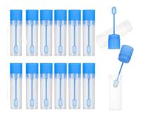 Set di 12 provette per campionamento delle feci, 15 ml, con tappo a vite, per raccolta igienica delle feci (cane, gatto, animali domestici), pratico contenitore di laboratorio per veterinari, test
