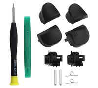 Set di 12 pulsanti L1 R1 L2 R2 Kit di riparazione compatibile con controller PS5 Pulsanti a spalla con molle e telai a grilletto, albero e cacciavite e strumento di leva