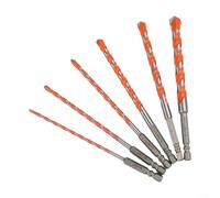 Set di 12 punte da trapano per muratura con punte in carburo, codolo esagonale da 1/4 '' per calcestruzzo, mattoni, vetro, piastrelle e acciaio inossidabile, kit di foratura multimateriale per trapani