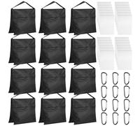 Set di 12 sacchetti per pesi per fotografia, vuoti, pesanti, riempiti per studio fotografico, set di sacchi di sabbia, per treppiede, sport, attività all'aperto, foto, video, studio fotografico