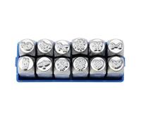 Set di 12 scalpelli in metallo per intaglio gioielli set professionale strumento artigianale struttura in acciaio per la creazione di modelli e intaglio