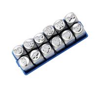 Set di 12 scalpelli in metallo per intaglio gioielli set professionale strumento artigianale struttura in acciaio per la creazione di modelli