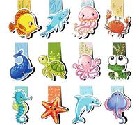 Set di 12 Segnalibri Magnetici per Lettori e Scrittori, set di 12 Segnapagine, Clip per Lettura, Segnalibri per Bambini, Idea Regalo per Lettori, Amanti dei Libri, Bambini