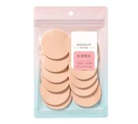Set di 12 spugnette rotonde per il trucco del tono della pelle in morbida schiuma per il viso per cosmetici e strumenti di pulizia del viso