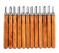 Set di 12 strumenti for intaglio del legno, scalpello for bisturi for intaglio del legno, set di coltelli for intaglio del legno for principianti, lavorazione del legno fai da te, scultura, scolpitura