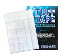 Set di 12 toppe a nastro TUFF assortite per le riparazioni delle tende - impermeabili, autoadesive, resistenti - essenziali per le avventure all'aperto