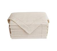 Set di 12 tovaglioli, di stoffa Flax Cotton with Hemstitch