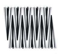 Set di 12 tubi in acciaio inox per realizzare deliziosi pani e pasticcini (12 x 3 x 3 cm)