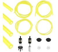Set di 12 tubi per tosaerba, tubo del carburante, 1 m, tubo della benzina, decespugliatore, tubo del carburante per tosaerba con lampadina di primer, pompa di primer, bocchetta di tenuta del serbatoio