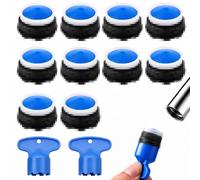 Set di 12 ugelli impermeabili per rubinetti e aeratori, set con 10 filtri e 2 chiavi per rubinetti da 21,5 mm, ideali per installazioni domestiche