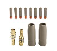 Set di 12 ugelli protettivi per rivestimento con clip per elettrodi per 15AK leggero e resistente per attività di saldatura