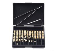Set di 120 lettere in rame a caldo (2 × 3 × 15 mm) per stampa termica, compatibile con codificatori DY-8 e HP-241