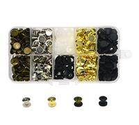 Set di 120 Viti Chicago, rivetti Chicago, rivetti in metallo, per la riparazione di borse, artigianato, collare, cablaggio, bagagli, borsa, guinzaglio per cani, zaino, cintura (miscelazione colore)