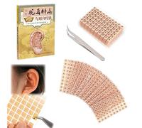 Set di 1200 Pezzi Auricoloterapia Monouso per Massaggio, Agopuntura e Stimolazione delle Orecchie, con Aghi da Massaggio e Punti di Agopressione, Gesso per Terapia Fisica e Benessere, per Us