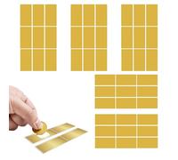 Set di 126 adesivi da graffiare, 50 x 25 mm, oro caccia al tesoro da graffiare, raschietto card, caccia al Tresor per bambini, per fai da te cartolina a sorpresa segreta, scrapbook, festa, regalo