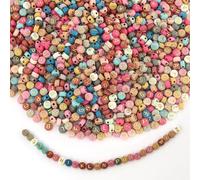 Set di 1260 perline multicolori a forma di lettera A-Z, alfabeto colorato per la creazione di gioielli, braccialetti fai da te, collane, artigianato