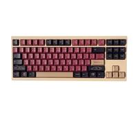 Set di 129 tasti giapponesi in PBT Dye-Sub rosso Samurai Keycap Set adatto per 61/64/87/104/108 Cherry Mx Switch tastiera meccanica
