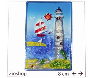 SET di 12pz Calamita Magnete Frigo Fridge Magnets Quadro con Faro