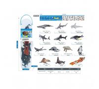 Set di 13 animali marini, mini animali per giocattoli cognitivi, giocattoli educativi per ragazzi e