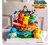 Set di 13 decorazioni per torta a tema Pokémon: Buon compleanno, Pikachu Pokémo