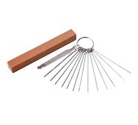 Set di 13 lime per ponte per chitarra, in acciaio inox, con pietra di macinazione per chitarra elettrica, acustica, ukulele, basso, banjo, mandolino