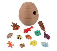 Set di 13 mini statue di animali, articolate e flessibili, statue di piccoli animali a forma di nido di vespe Jumbo, set di animali carini per casa, ufficio, decorazione da scrivania