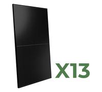 Set di 13 pannelli solari fotovoltaici bifacciali 500W tot. 6500W mono Peimar