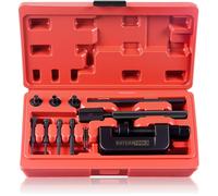 set di 13 pezzi attrezzi per catena moto, rimozione e rivettatura, kit pratico