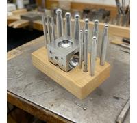 Set di 13 pezzi di punzoni per doming e dapping, kit utensili professionali