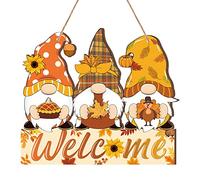 Set di 13 vassoi decorativi autunnali a più livelli per il Ringraziamento Zucca Gnomo Rustico Casale Decorazione Autunno Raccolto Decorativo Vassoi da Tavolo in Legno per la Casa Cucina (foglia d'acero)