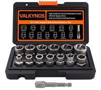 Set di 131 estrattori per bulloni a percussione, con custodia solida, in acciaio al cromo molibdeno ad alta durezza per una maggiore durata, progettato per estrarre bulloni congelati arrugginiti