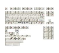 Set di 135 copritasti ergonomici in PBT a tema misterioso manoscritto Voynich