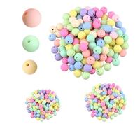 Set di 1360 perline in acrilico smerigliate, per bracciali, perline per corda, perline per fai da te, bracciale, creazione di gioielli (6/8/10 mm)