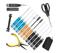 Set di 14 cacciaviti di precisione in colori vivaci per progetti di ingegneria in miniatura e collezioni di attrezzi fai da te, set di attrezzi colorati per auto