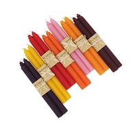 Karma Delights - 7 paia di candele coniche fatte a mano, 100% pura cera d'api Caldo