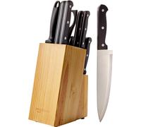 Set Di 14 Coltelli Con Ceppo, 14 Pezzi, Nero