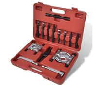 Set di 14 estrattori cuscinetti con ganasce da 2" e 3" per ingranaggi e pulegge, inclusi H-Beam, vite guida e adattatore, in acciaio ad alte prestazioni