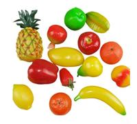 Set di 14 frutta artificiale realistica per la decorazione della casa e centrotavola, aggiunge un tocco di colore a qualsiasi ambiente
