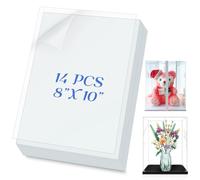 Set di 14 lastre in vetro acrilico, 20 x 25 cm, spessore 1 mm, in plexiglass leggero e resistente, per cornici fotografiche, pittura, numeri da tavolo per matrimoni, esposizioni di progetti