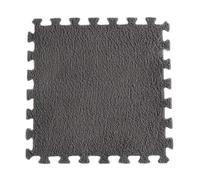 Set di 14 piastrelle in schiuma di peluche a forma di puzzle, tappetino puzzle in peluche, morbide, tagliabili, antiscivolo, piastrelle per tappeti ad incastro - FLUFFTILE