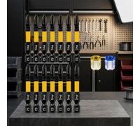 Set di 14 punte magnetiche per cacciavite, 50 mm, per punte Phillips con magnetizzatore smagnetizzatore, gambo esagonale da 6,35 mm, in lega di acciaio per cacciaviti elettrici (PH1)