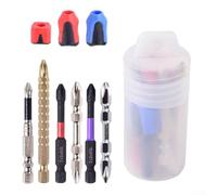 Set di 14 punte per cacciavite con chiusura a vite e anelli magnetici per aiutare nella gestione delle viti che non possono essere tenute magneticamente