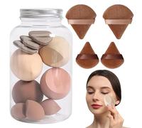 Set di 14 spugne per trucco multicolore color caffè chiaro, per miscelare fondotinta Beaut-y Blender, lavabili, spugna per fondotinta super morbida, spugne da 2 cm, 4 cm, uova di bellezza da usare